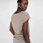 V-Neck Lurex Top Valsons grege Grace & Mila