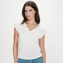 V-Neck Lurex Top Valsons ivoire Grace & Mila