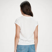 V-Neck Lurex Top Valsons ivoire Grace & Mila