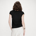 V-Neck Lurex Top Valsons noir Grace & Mila