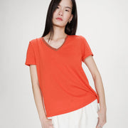 V-Neck T-Shirt Vasco sanguine Grace & Mila