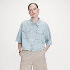 Vita Denim Shirt sky blue Grace & Mila