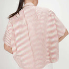 Wide Striped Shirt Vercia corail Grace & Mila
