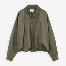 Suedine Bomber Jacket Verve kaki Grace & Mila