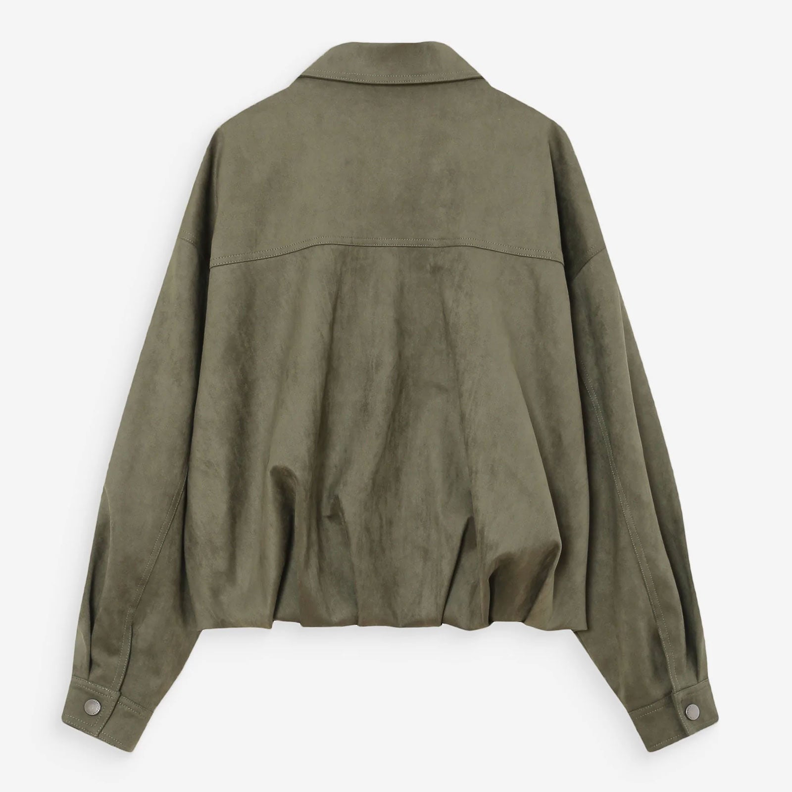 Suedine Bomber Jacket Verve kaki Grace & Mila