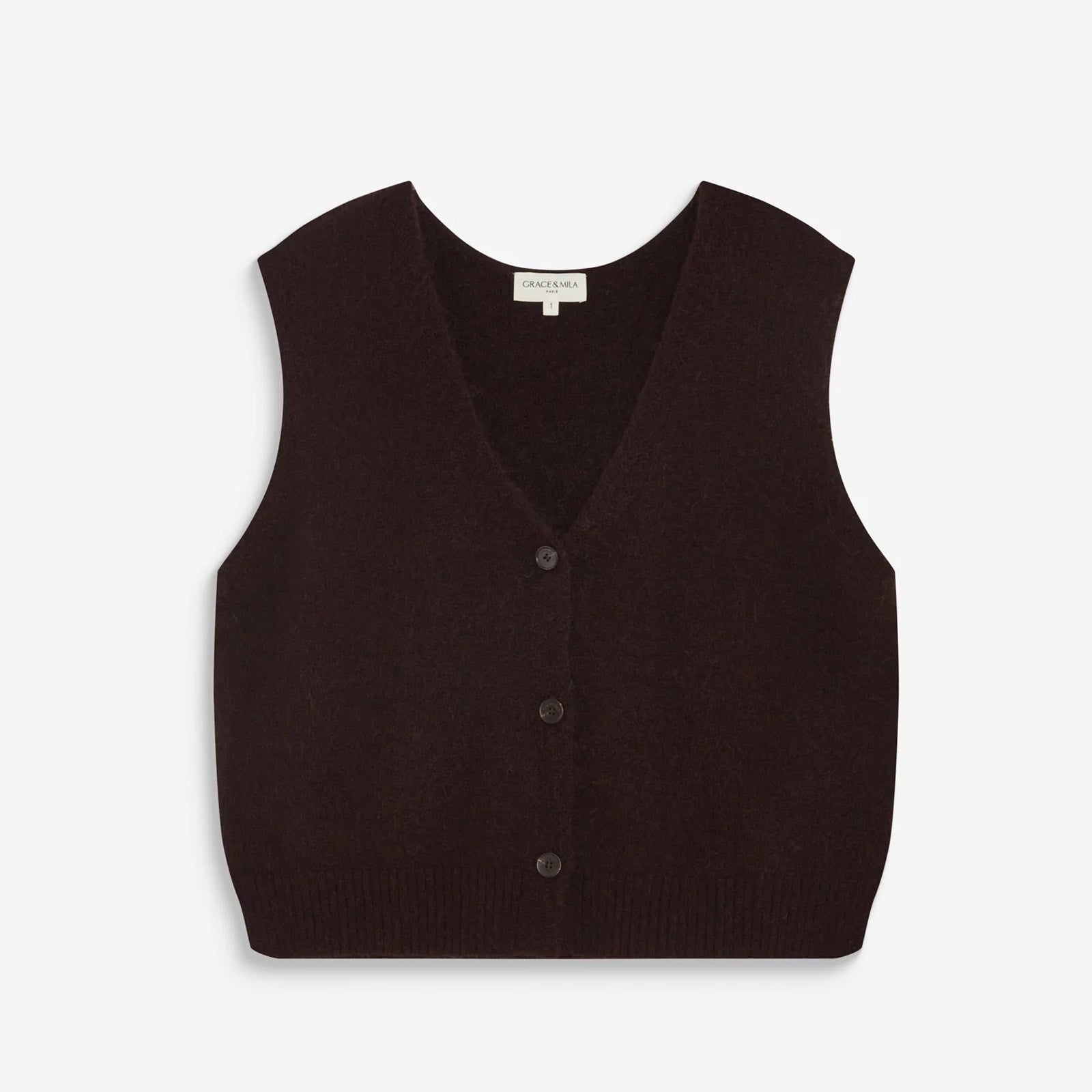 Nars Sleeveless Cardigan chocolat