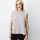 Argan Knit Vest grege