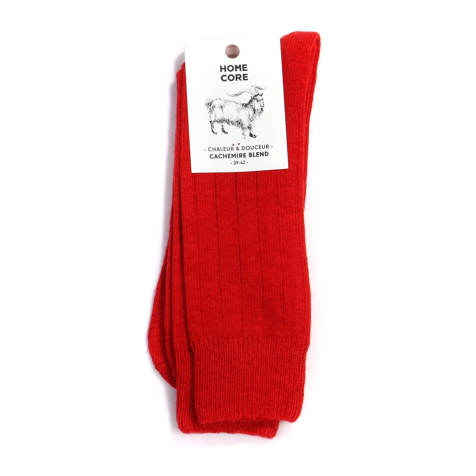 Cashmere Blend Socks fire red Homecore