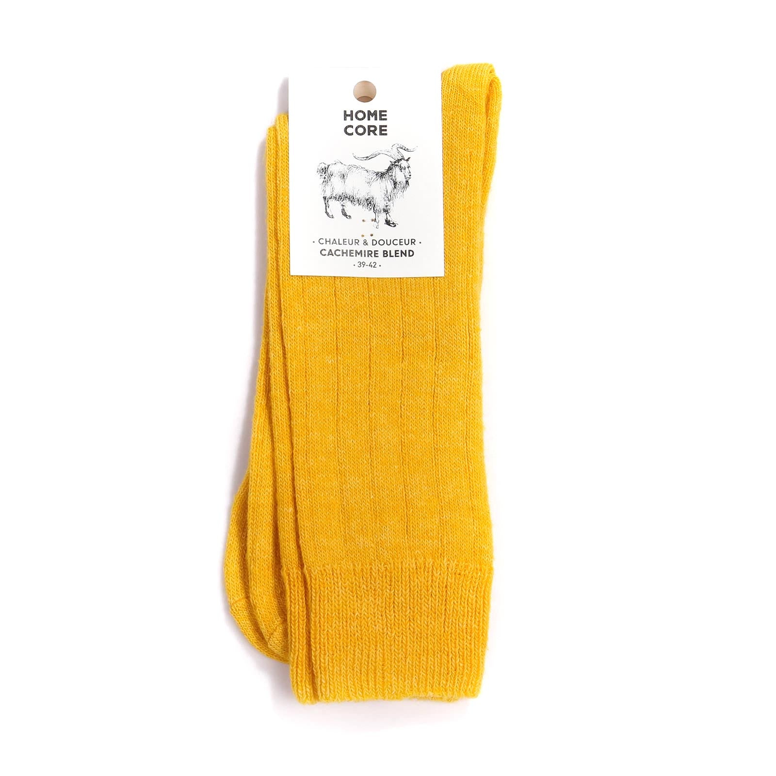 Cashmere Blend Socks mustard