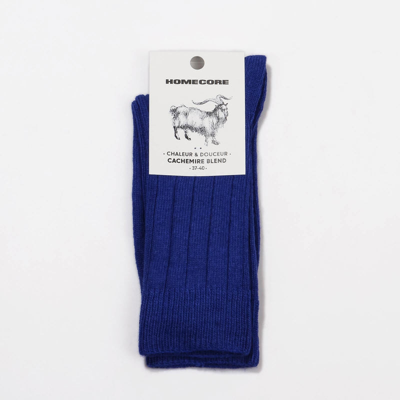 Cashmere Blend Socks electric blue Homecore