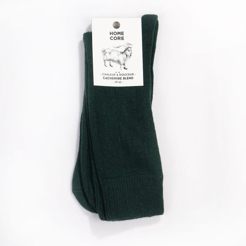 Cashmere Blend Socks green