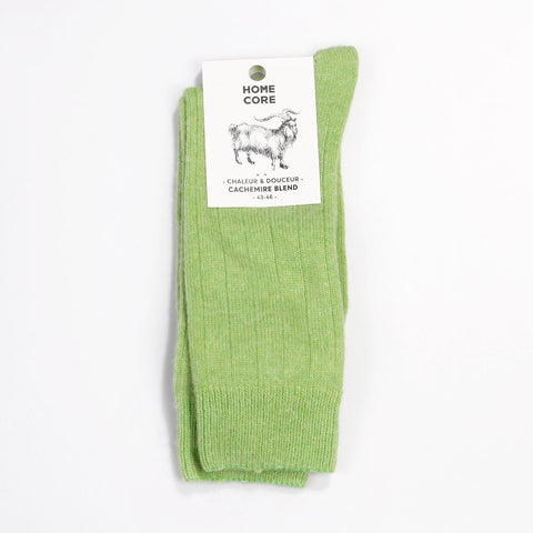 Cashmere Blend Socks light green