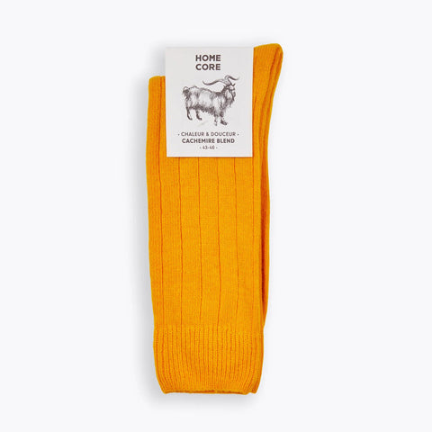 Cashmere Blend Socks mustard
