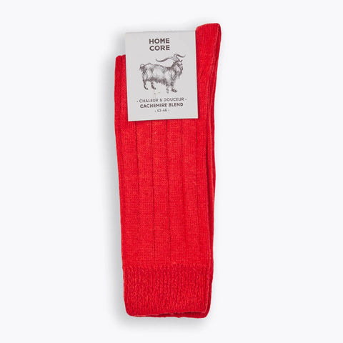 Cashmere Blend Socks red