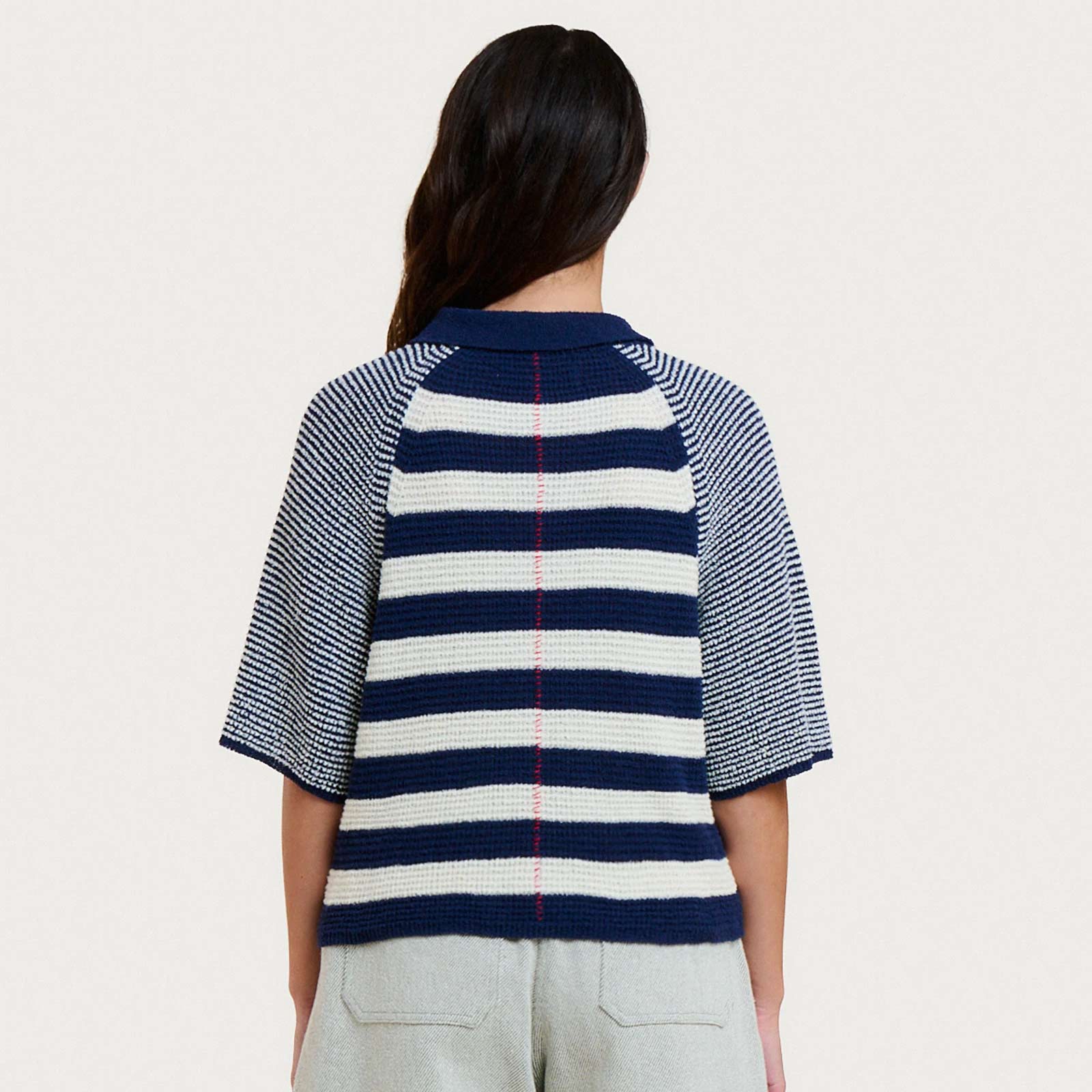 Flavia Spuma Jumper navy stripes Homecore