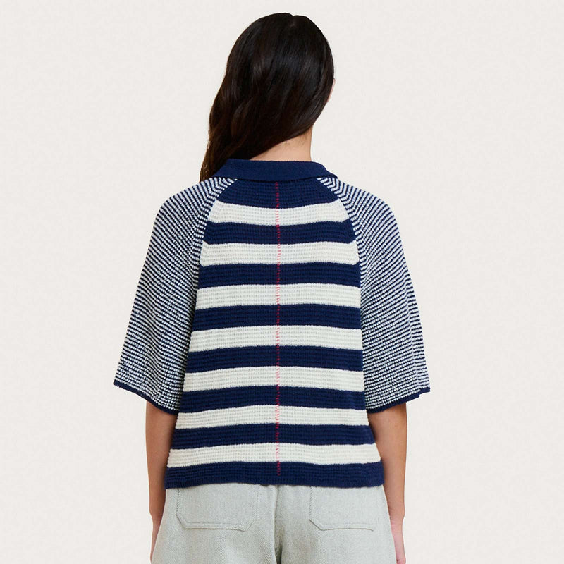 Flavia Spuma Jumper navy stripes Homecore