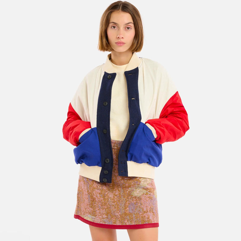 Gamma Wolly Jacket blue/cream Homecore