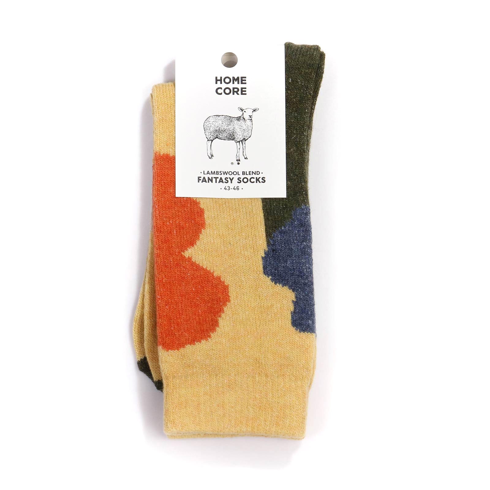 Lambswool Blend Fantasy Socks yellow