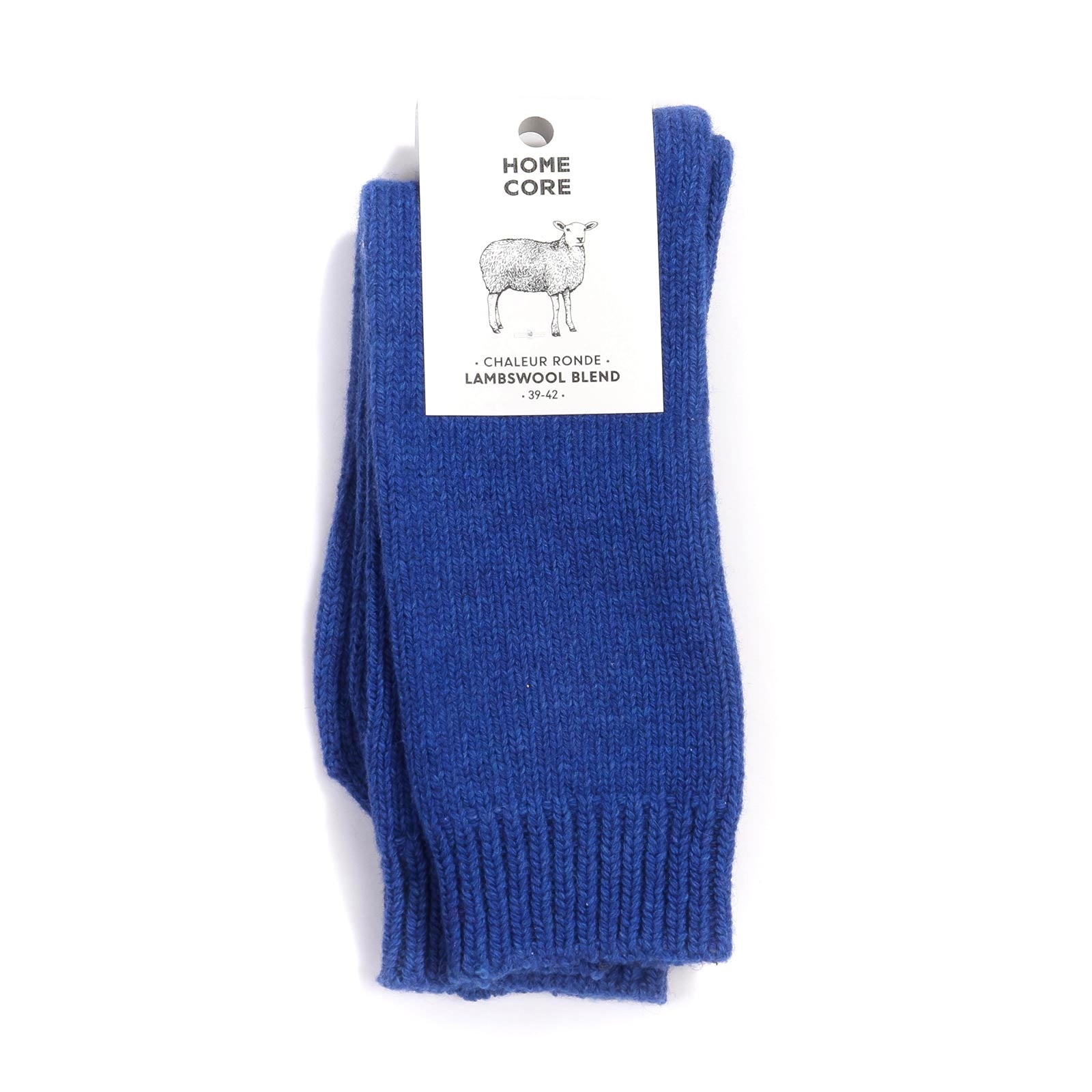 Lambswool Blend Socks sea blue