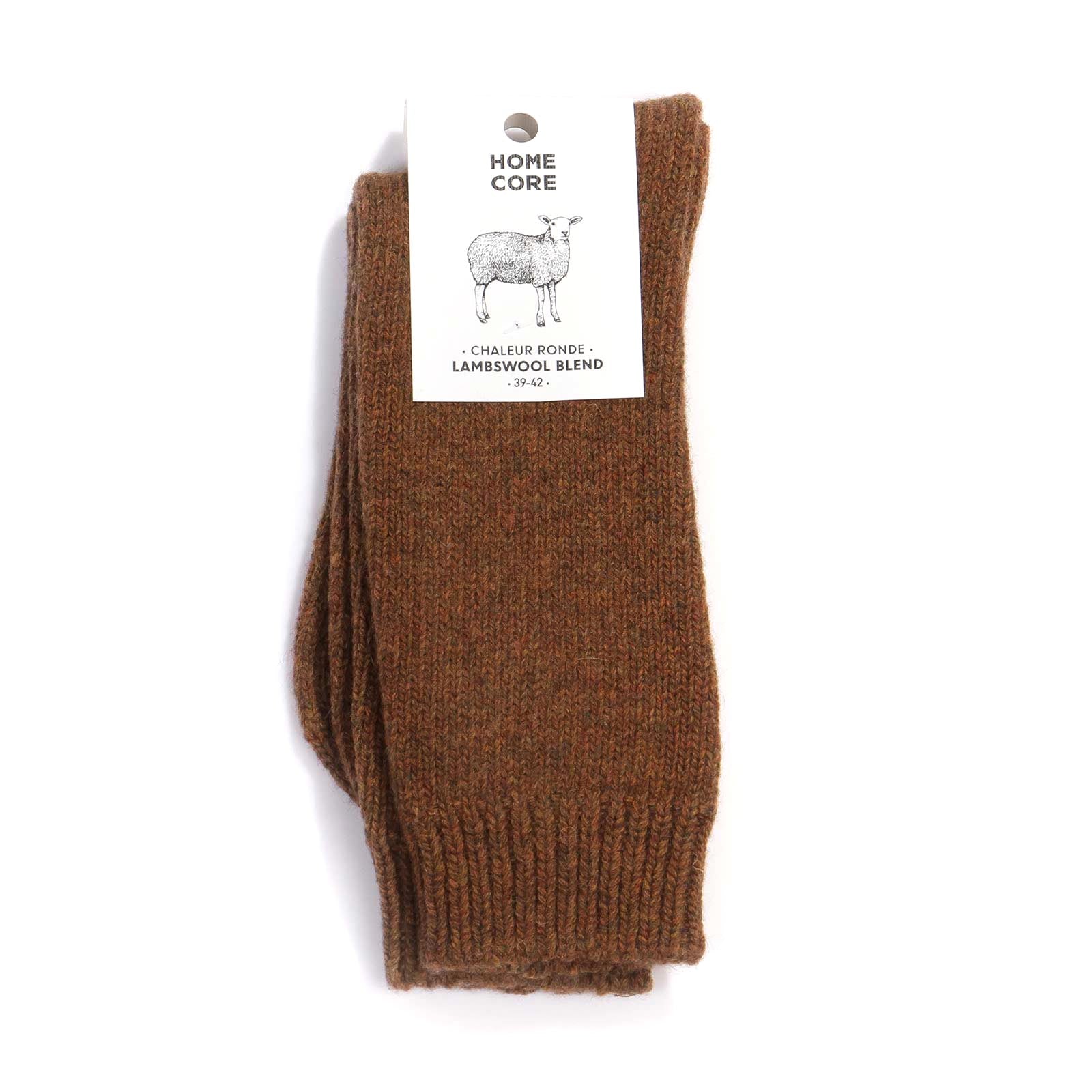 Lambswool Blend Socks wood