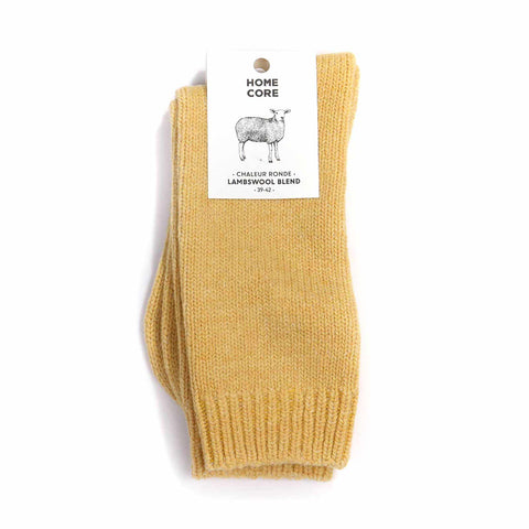 Lambswool Blend Socks yellow