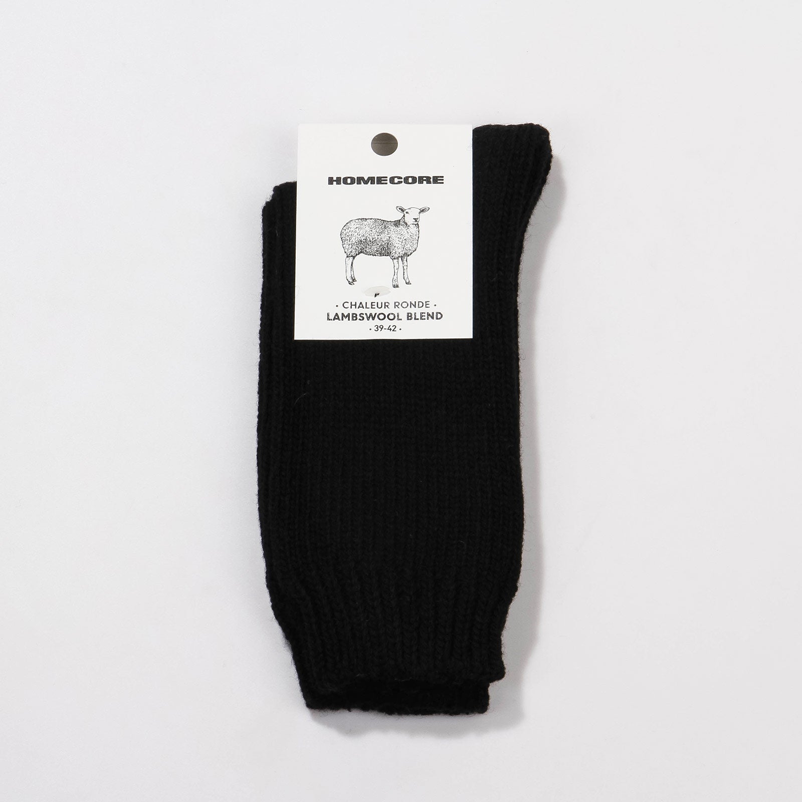 Lambswool Blend Socks black Homecore