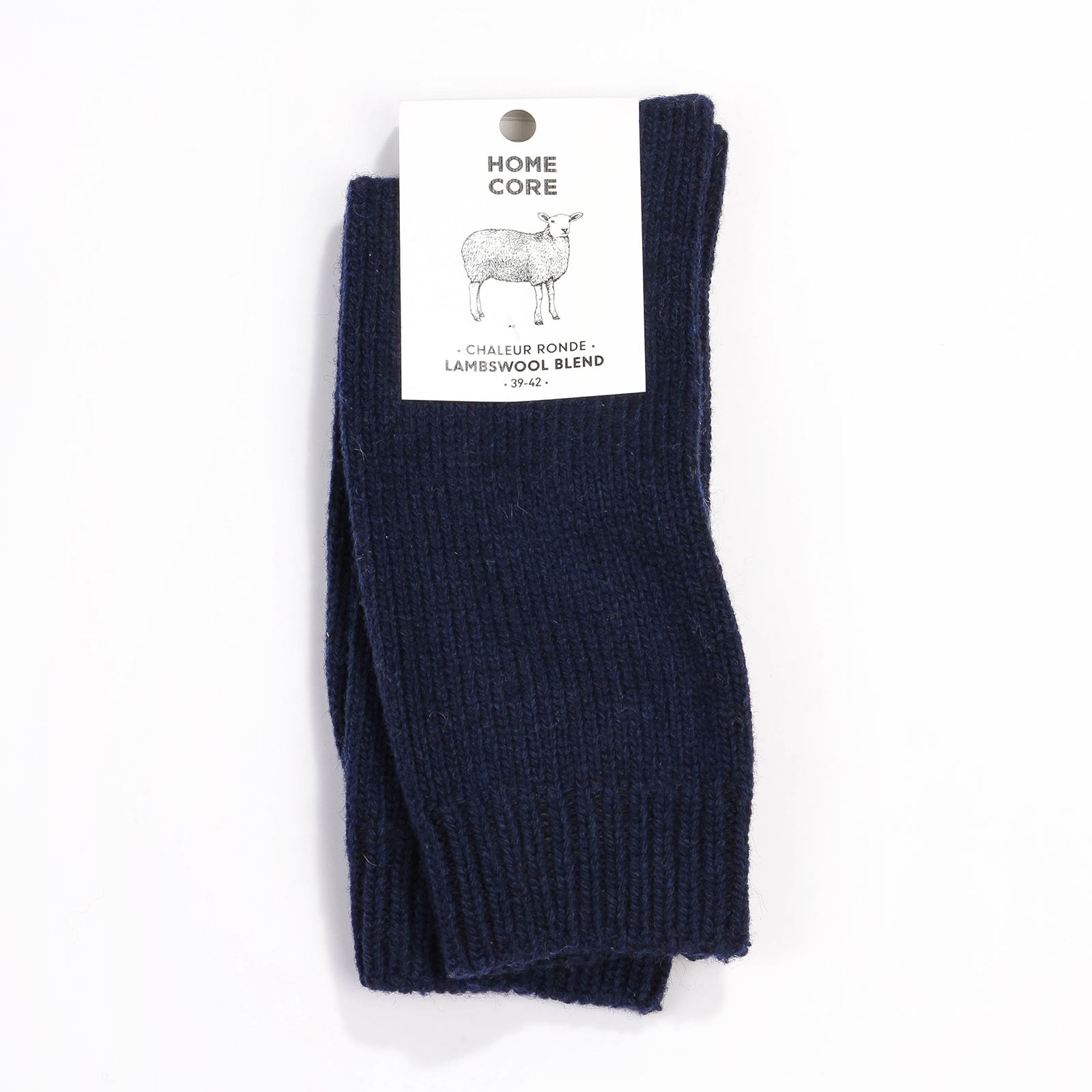 Lambswool Blend Socks navy