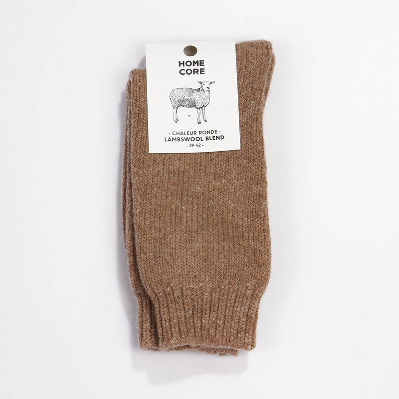 Lambswool Blend Socks rustic oak