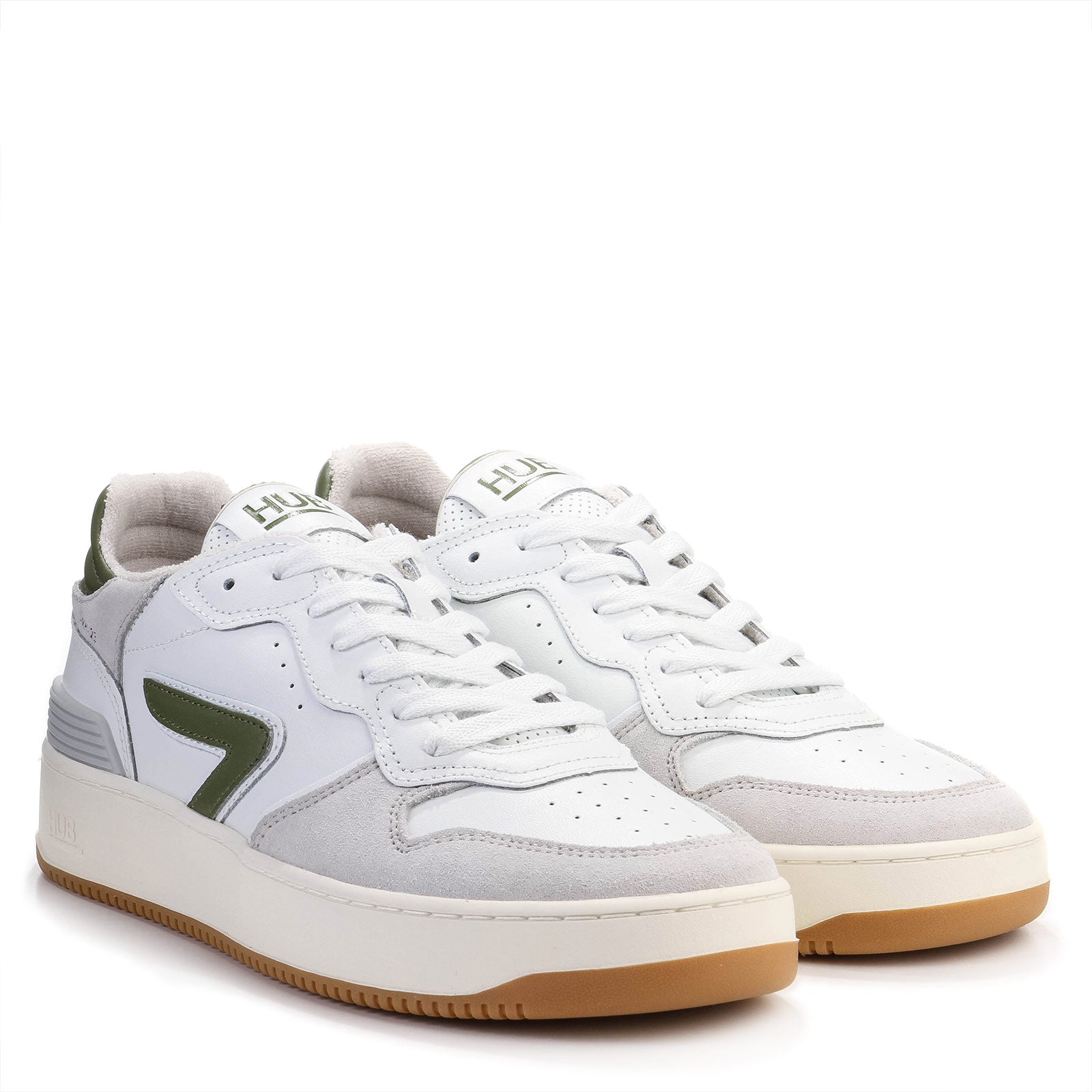 Smash L31 white/moss green/ivory-It. gum