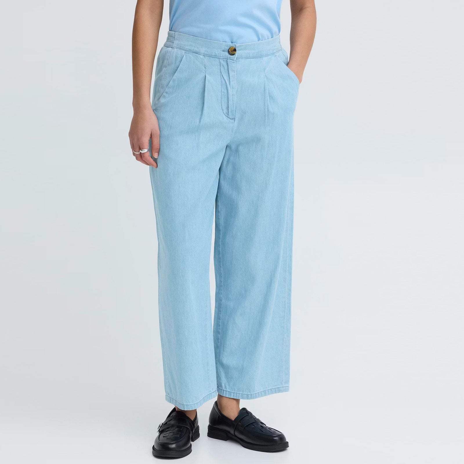 IHBarcy Pants light blue ICHI