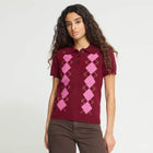 IHDasila S/S Jumper rhodo/argyl
