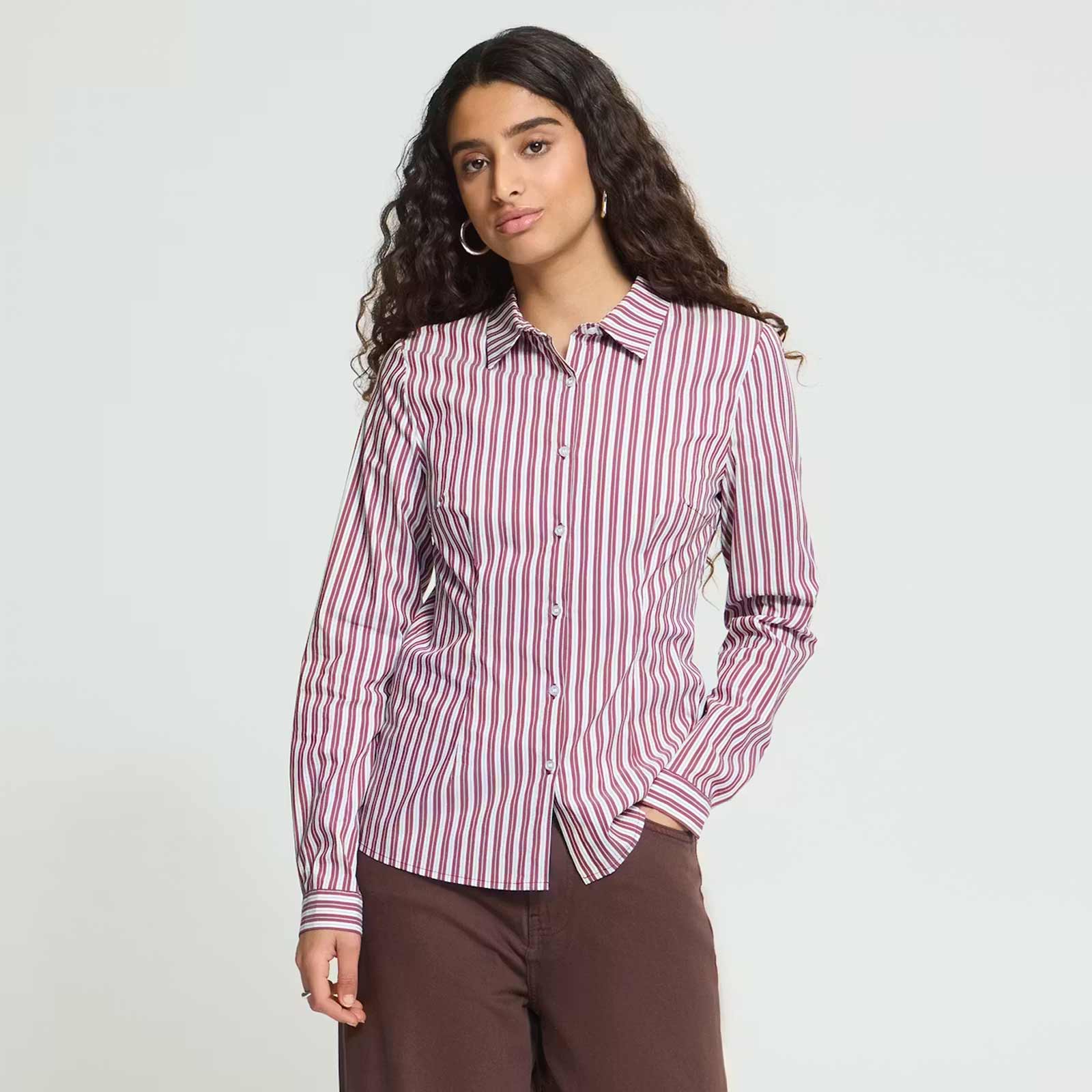 IHDima Blouse rhodo stripe