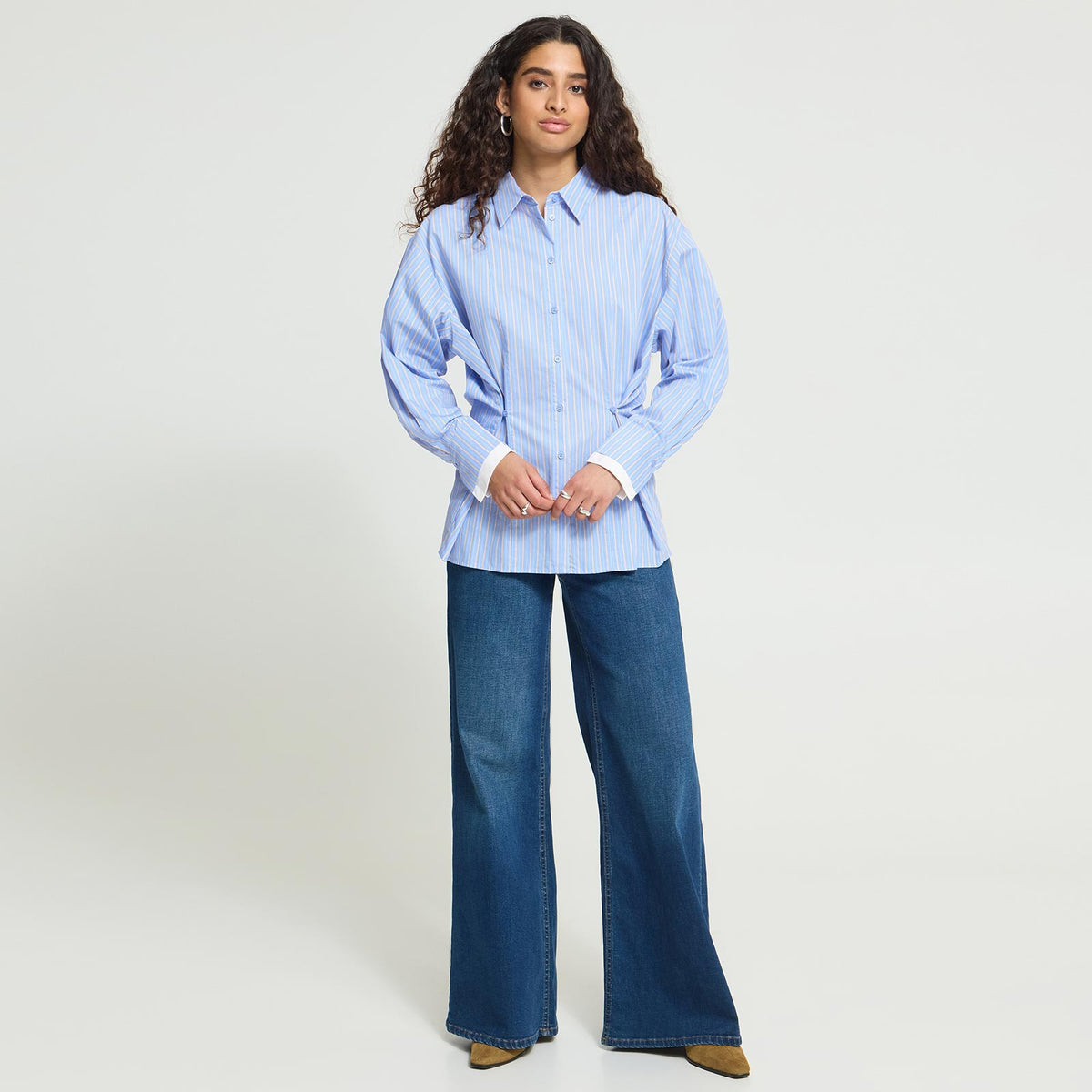 IHFlinna Blouse blue stripe