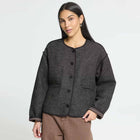 IHFrava Jacket black herringbone
