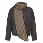 IHFrava Jacket black herringbone