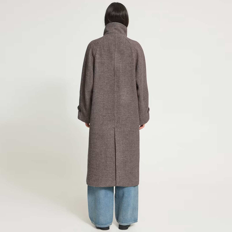 IHGaziva Coat chocolate brown melange