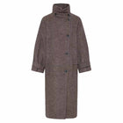 IHGaziva Coat chocolate brown melange