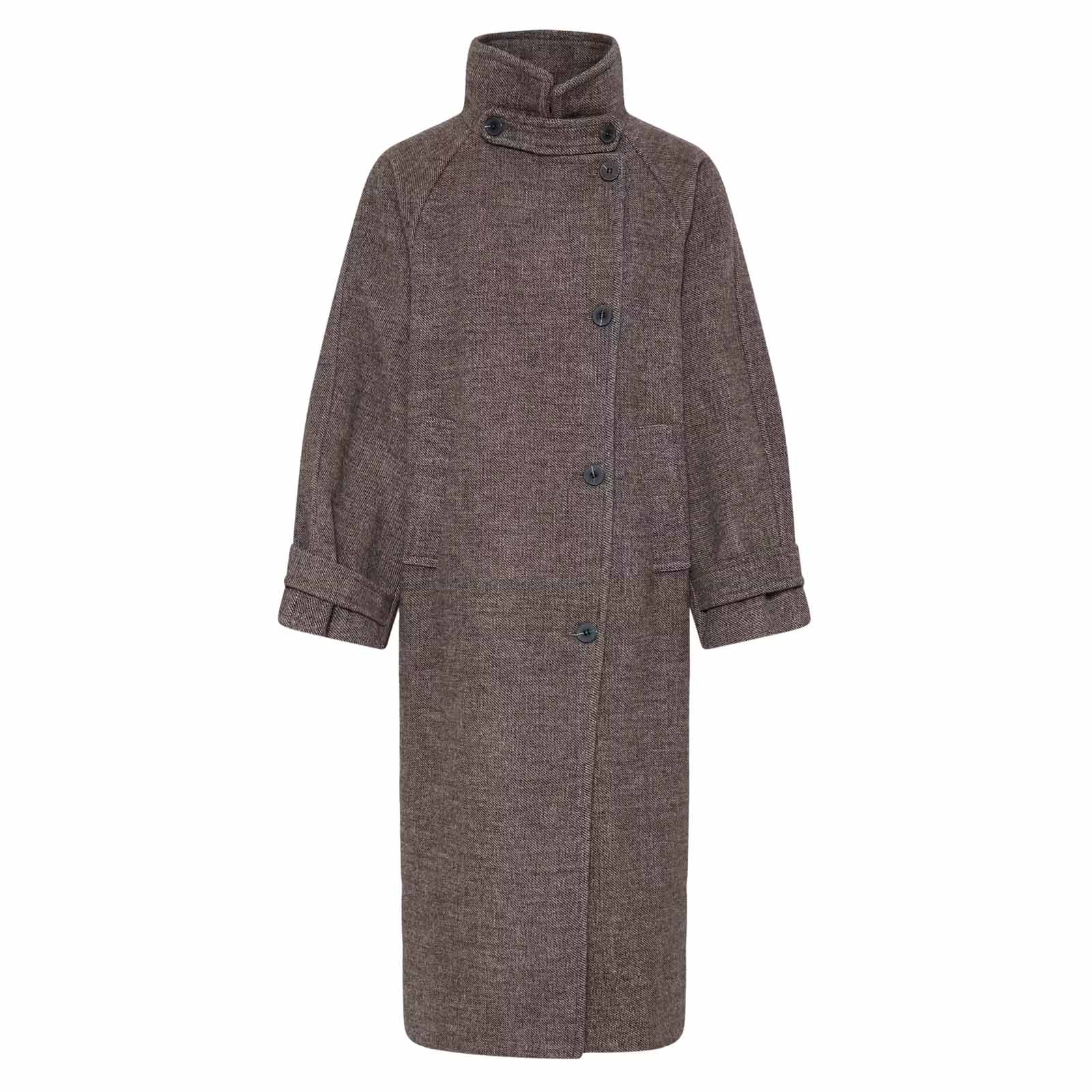 IHGaziva Coat chocolate brown melange