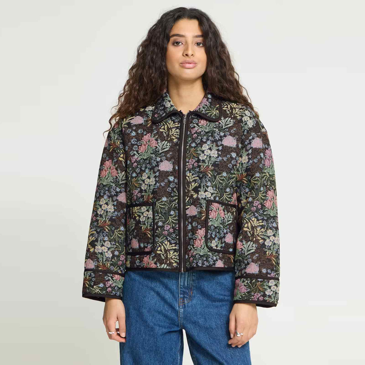 IHHulina Jacket jaquard flower