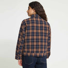 IHKalia Shirt dark blue/brown check