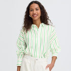 IHKatya Shirt greenbriar stripe ICHI