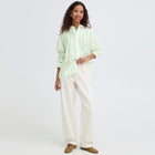IHKatya Shirt greenbriar stripe ICHI