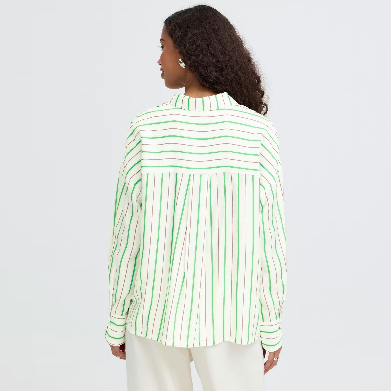 IHKatya Shirt greenbriar stripe ICHI