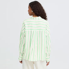 IHKatya Shirt greenbriar stripe ICHI