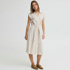 IHLinno DR3 Dress brown stripe ICHI