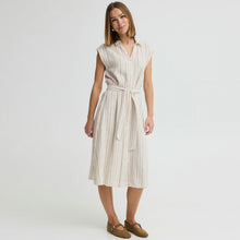 IHLinno DR3 Dress brown stripe ICHI