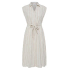 IHLinno DR3 Dress brown stripe ICHI