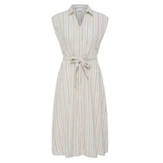 IHLinno DR3 Dress brown stripe ICHI