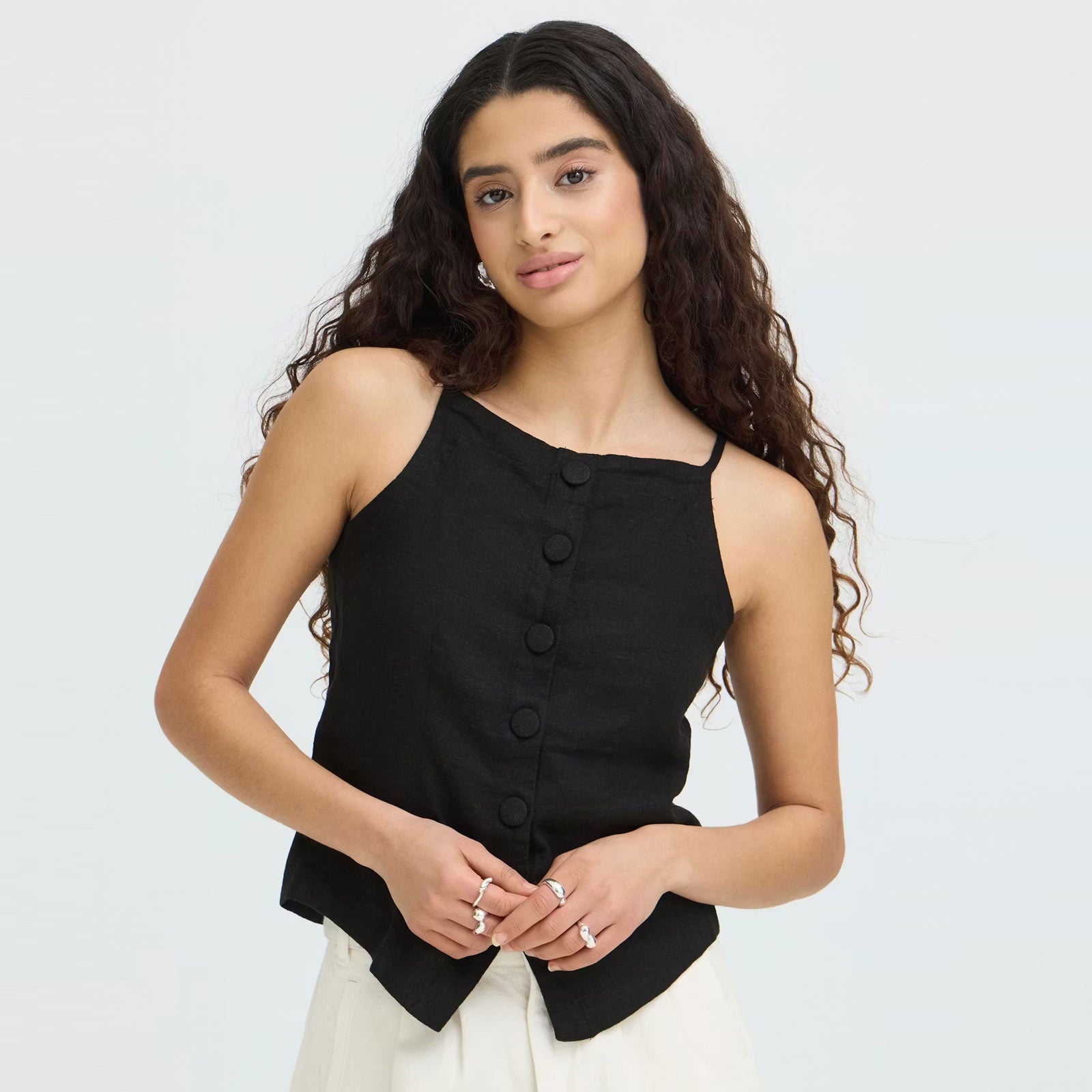 IHLinno WA2 Waistcoat black ICHI