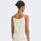 IHLinno WA2 Waistcoat brown stripe ICHI